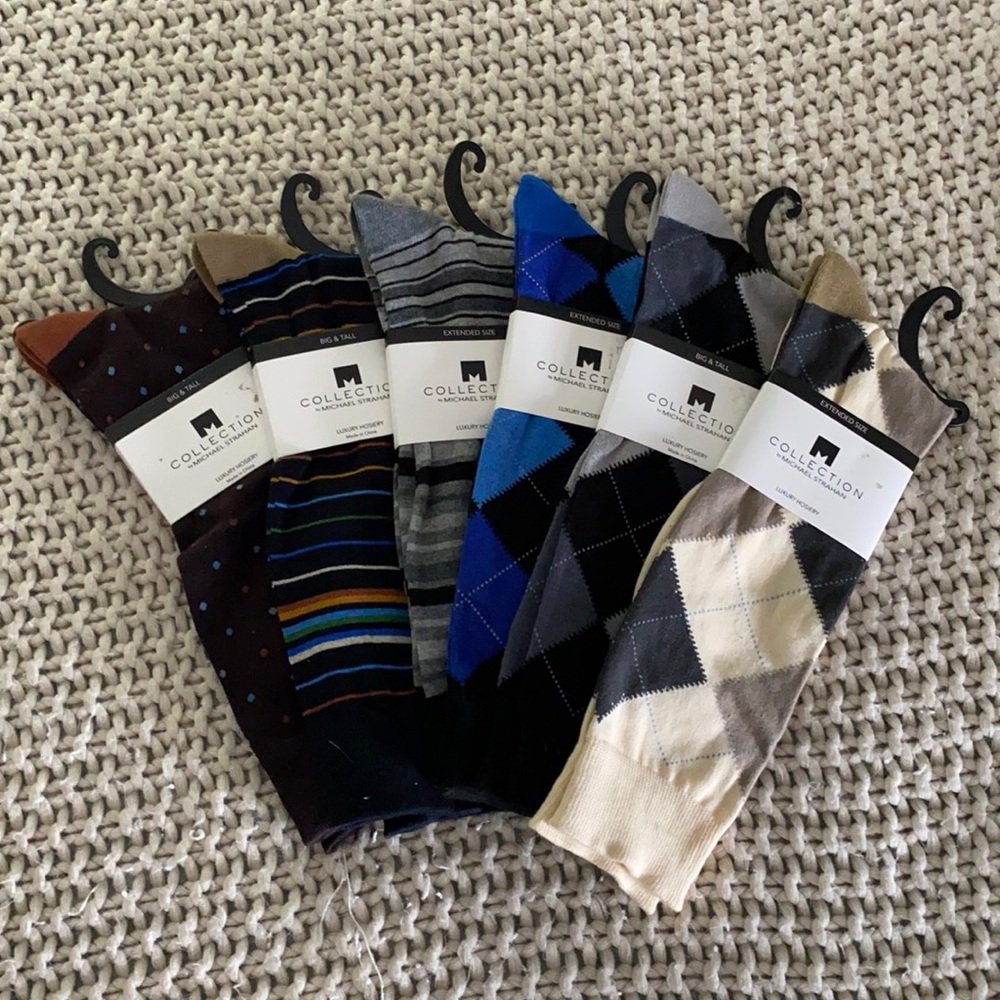 Michael Strahan Collection Big & Tall Dress Socks